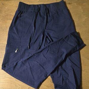 Women's Navy Drawstring Scrub Pants